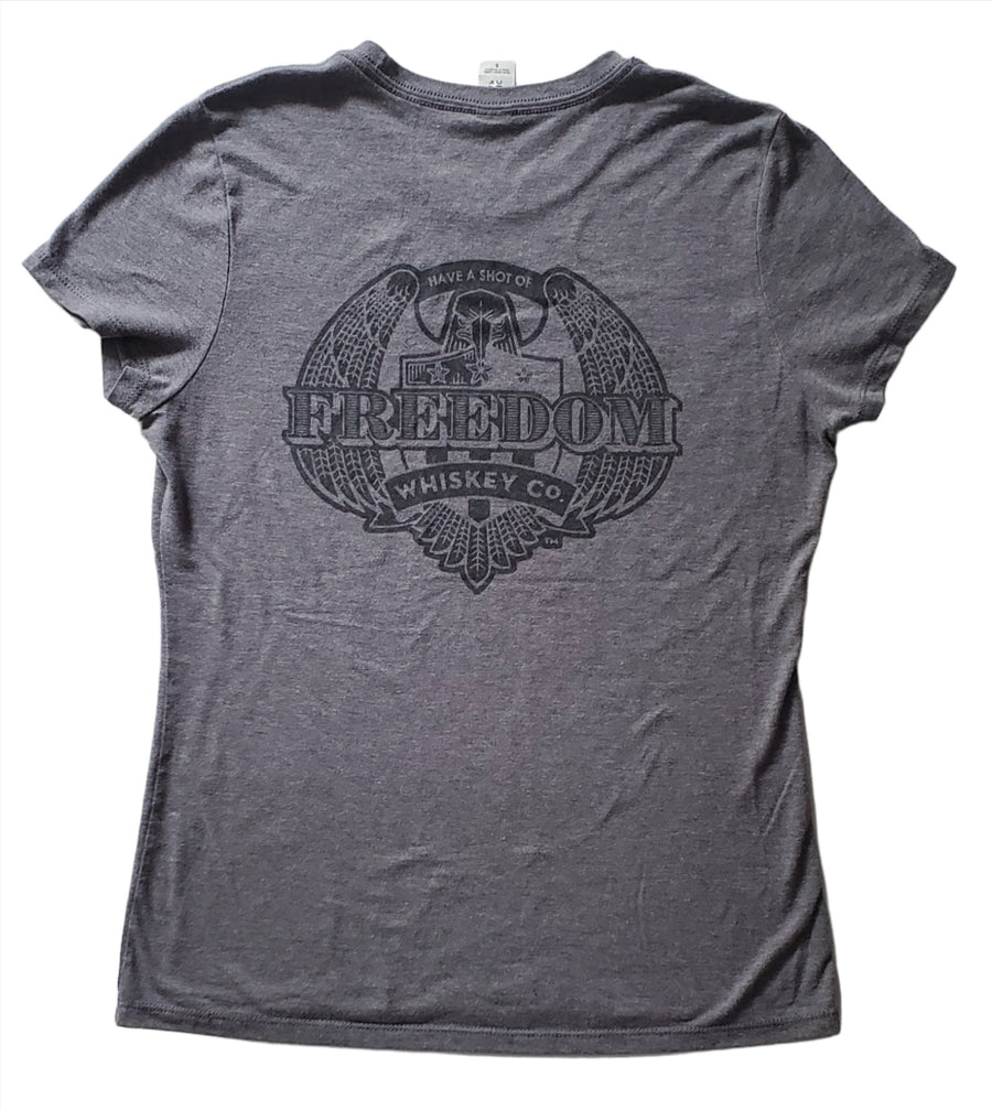 Women's Freedom Whiskey Co. Gray T-Shirt