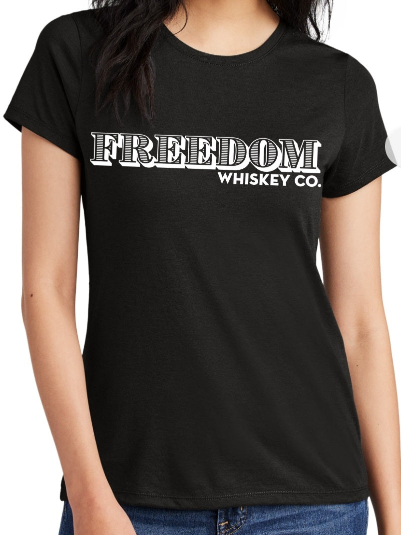 Women's Black Freedom Whiskey Co T-Shirt