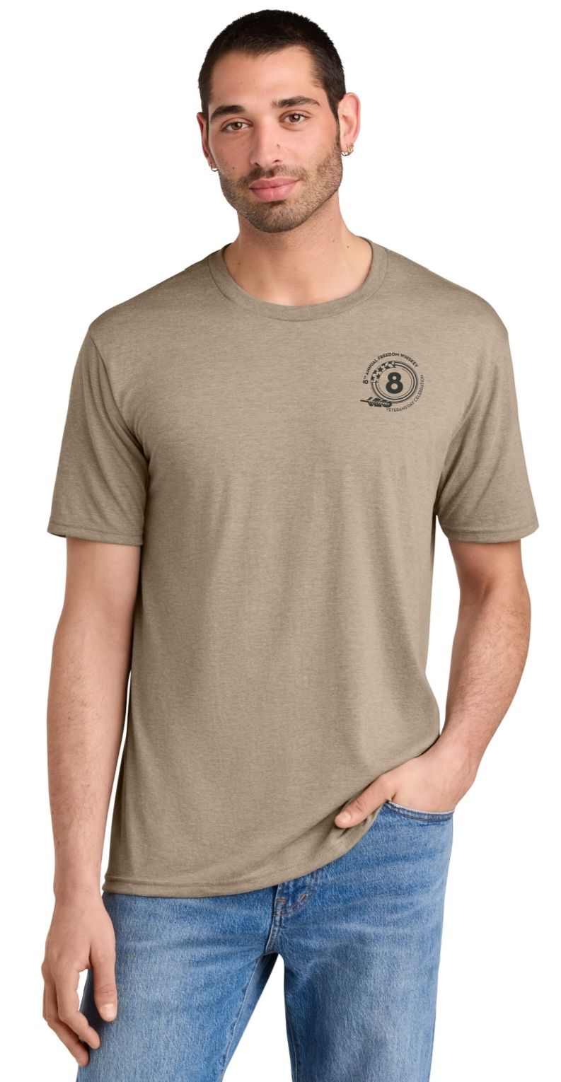 8th Annual Freedom Whiskey Men's Event T-shirt