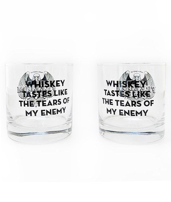 Tears of My Enemy Whiskey Glasses (Set of 2)